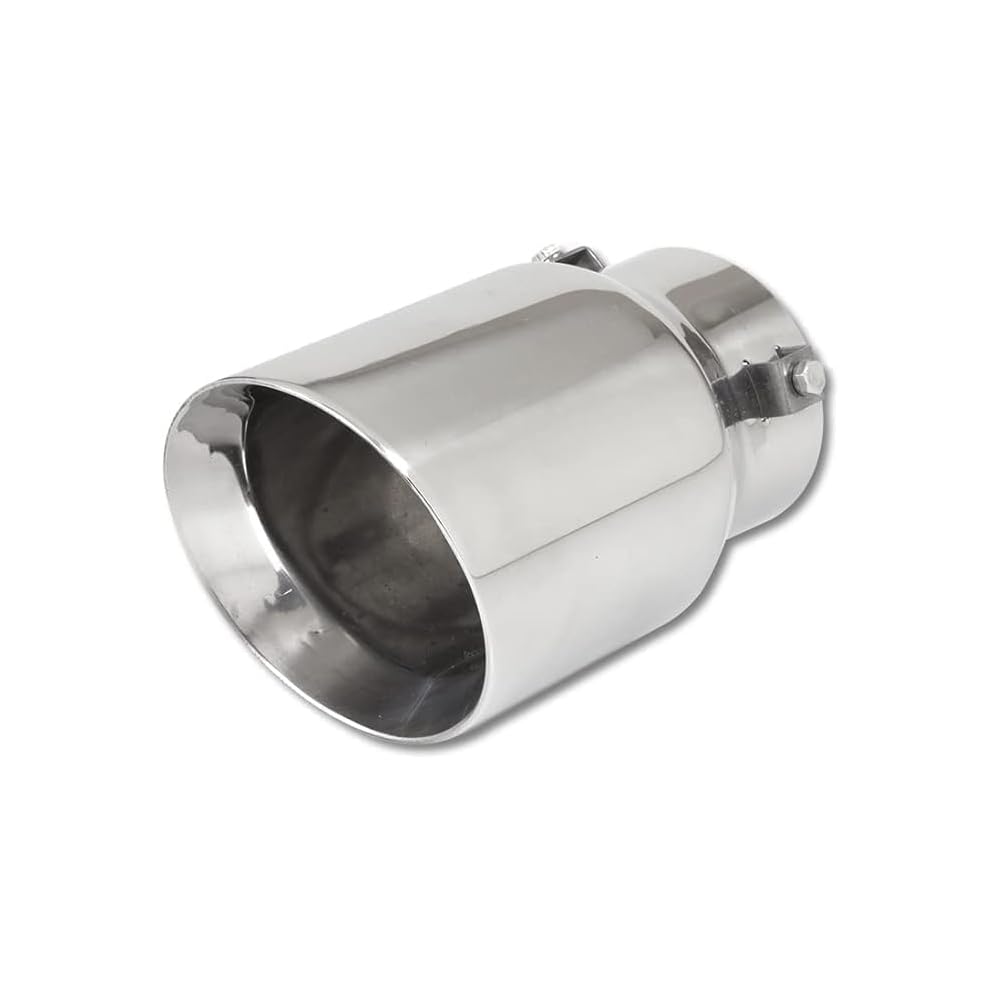 CORSA Muffler Cutter for Toyota Land Cruiser Custom Exterior Stainless Steel Series Land Single-Exit 250, Chrome-Tone, Parts, Accessories, Dress-Up,