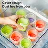 Ice Cube Tray Silicone Ice Cube Maker with Lid for Food Juice Drinks BPA Free Easy Release Baby Blocks Freezer Storage Containers