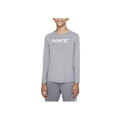 Letter Print Round Neck Casual Long Sleeve T-Shirt Kids Tops Gray DM8529-091