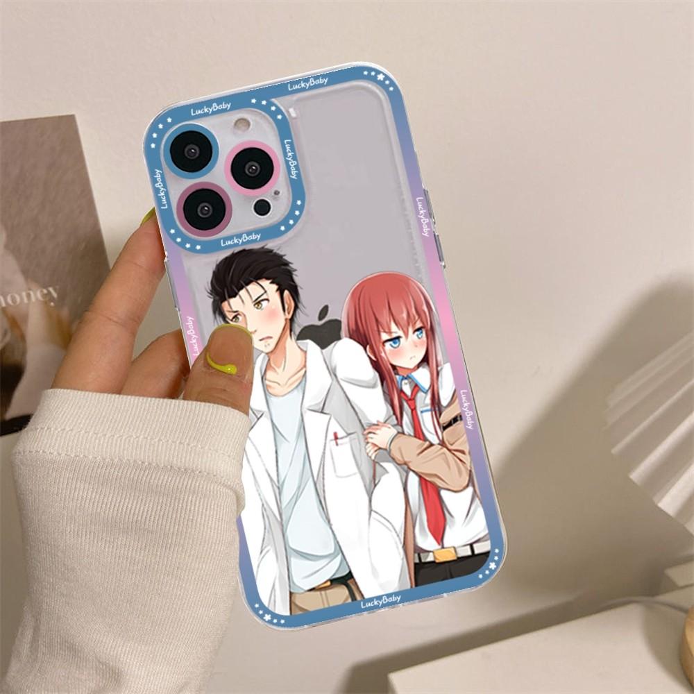 Steins Gate Okabe Anime Phone Case For iPhone 16 15 14 13 12 11 Pro Max XS X XR Mini Protective Cover