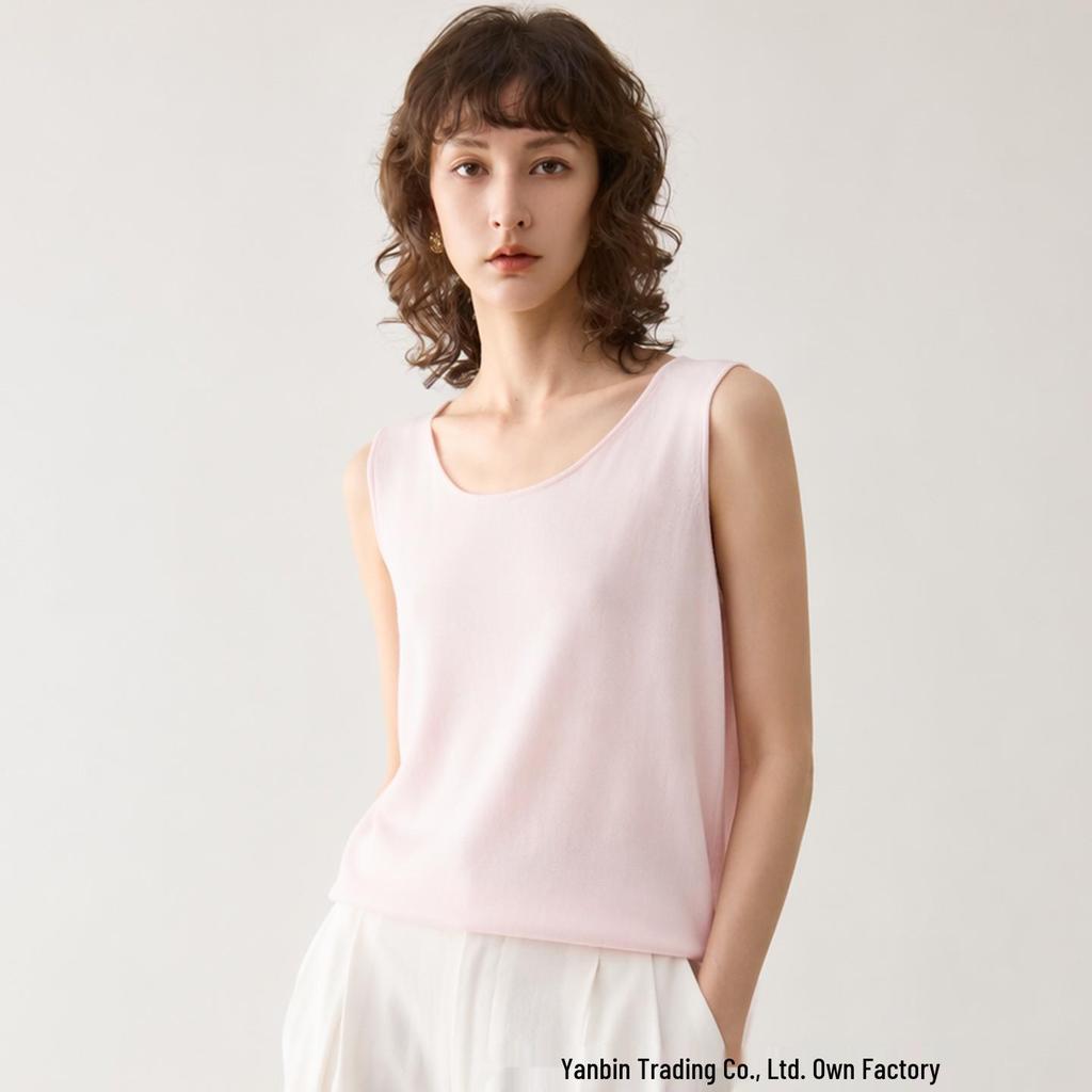 Versatile Round Neck Fine Wool Long Sleeve Base Layer Top