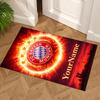 Bayern Munich Customize Text Area Rug Design for Kitchen Dormitory Bedrooms Outdoor Anti-slip Rug Decorate Offices