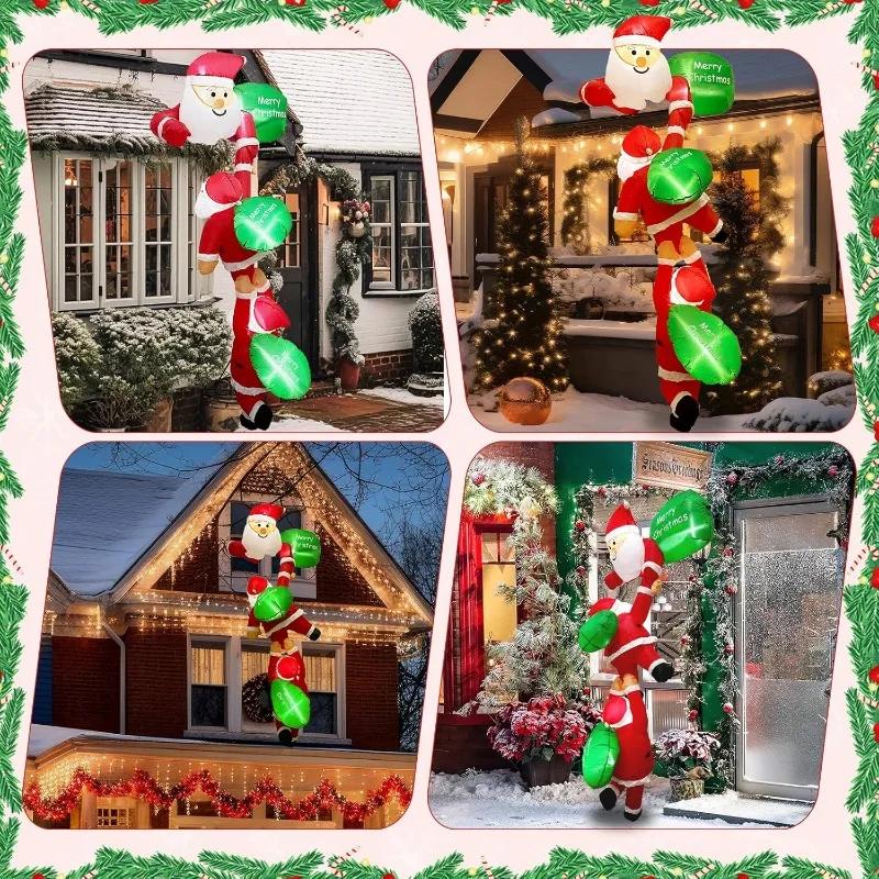 Christmas Inflatable Decorations Outdoor Garden Courtyard Decoration Large Snowman Santa Claus Christmas Tree Inflatable Toys