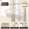 Stainless Steel Clothes Drying Rack with Multiple Clips for Socks and Baby Apparel, 2026 Edition.