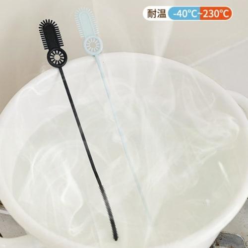 SITEDAN Straw Brush, Silicone Cleaning Brush, Ultra-Fine Water Bottle Brush, 8-Piece 3-in-1 Straw Cleaner, Flexible and Reachable In Gap