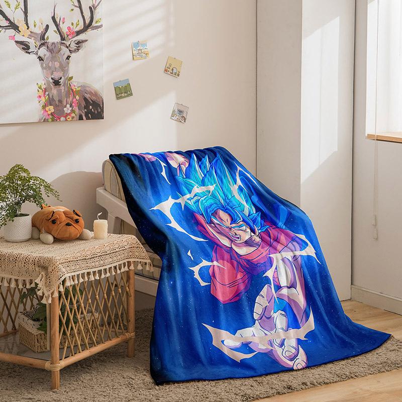 Dragon Ball Sunman Series Flannel Fleece Blanket 3D Printed Sofa Blanket Thickened Blanket