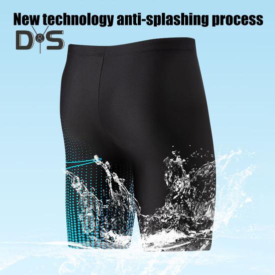 Men Swimming Trunks Beach Shorts High Elastic Breathable Waterproof Quick Dry Bathing Suit Anti-UV Snug Fit Swimming Trunks