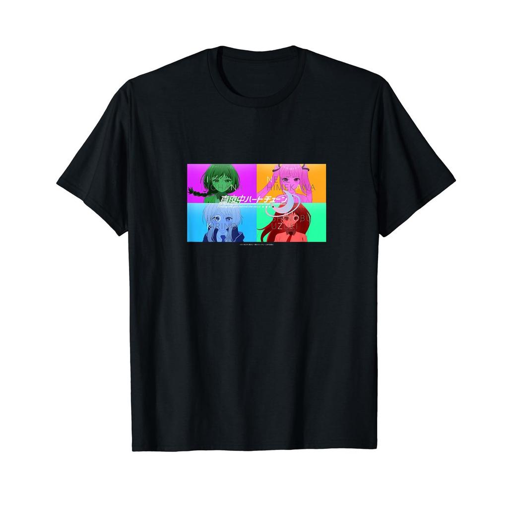 Tune in to the Midnight Heart 4 Faces Graphic T-Shirt
