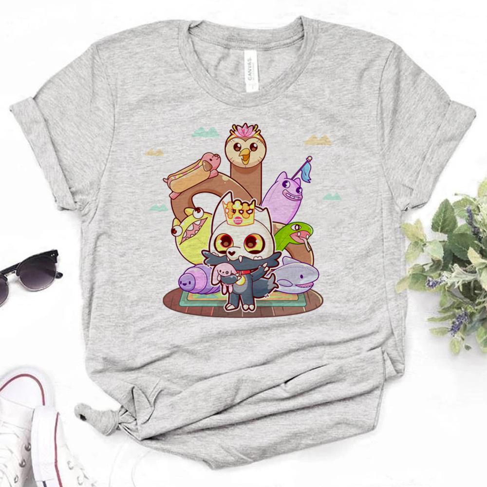 

Owl House t-shirts women manga Japanese streetwear top female comic clothing S