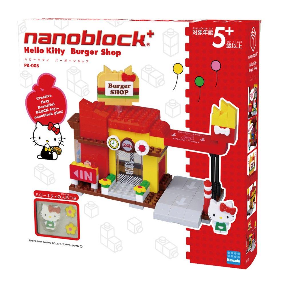 Kawada Nanoblock Plus Sanrio Hello Kitty Burger Shop