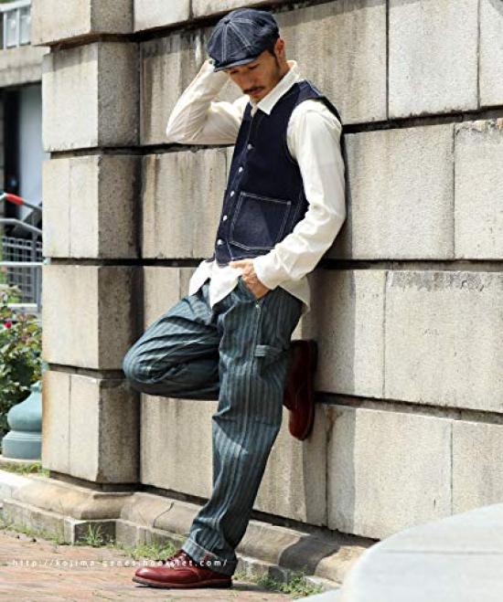 Kojima Jeans Herringbone Basic Painter Size 36 Pants,