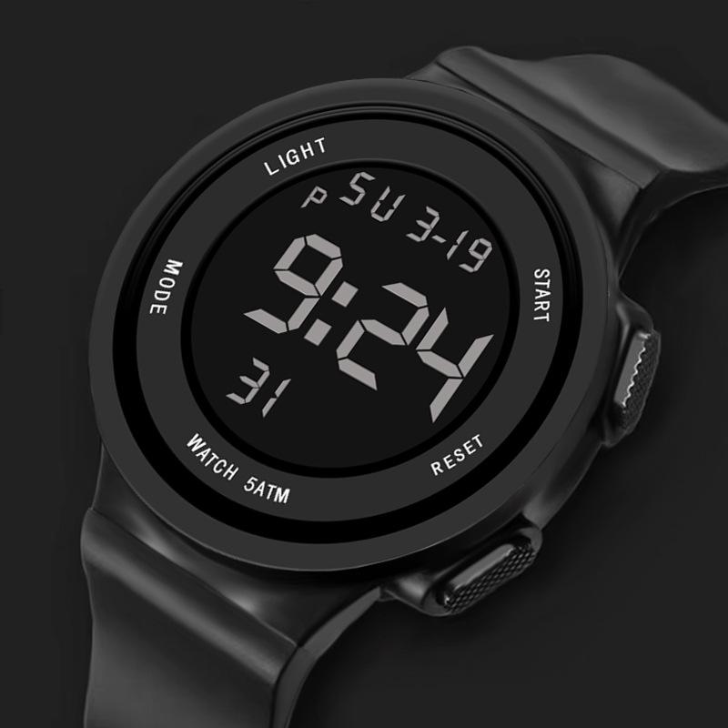 En iyi yepyeni nötr öğrenci elektronik saat çok fonksiyonlu kronograf spor çalar saat düşmeye karşı dayanıklı su geçirmez elektronik saat