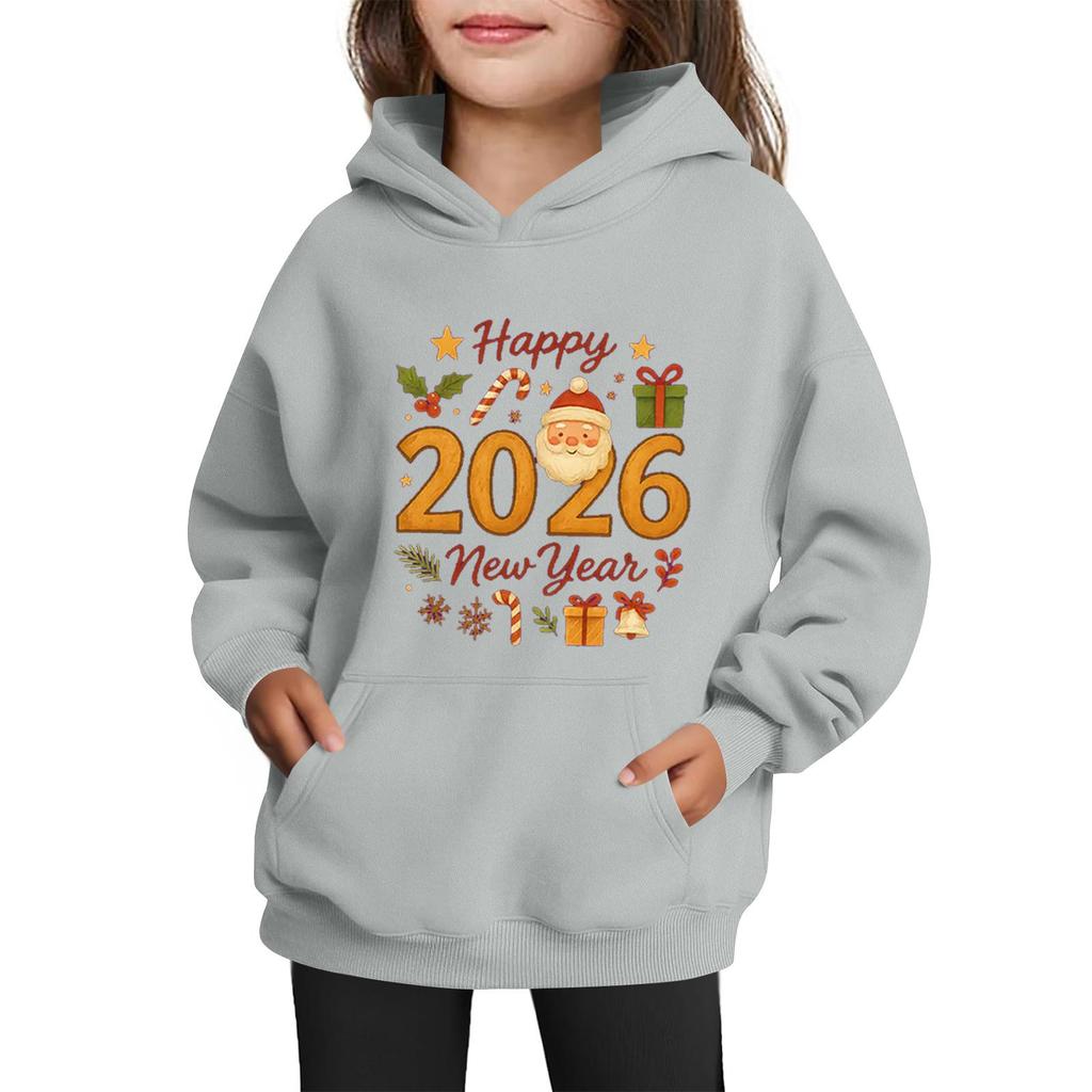 Sweatshirts For Teen Girls Hoodies Long Sleeve Drawstring Pullover Cute Printed Oversized Hoodie Christmas