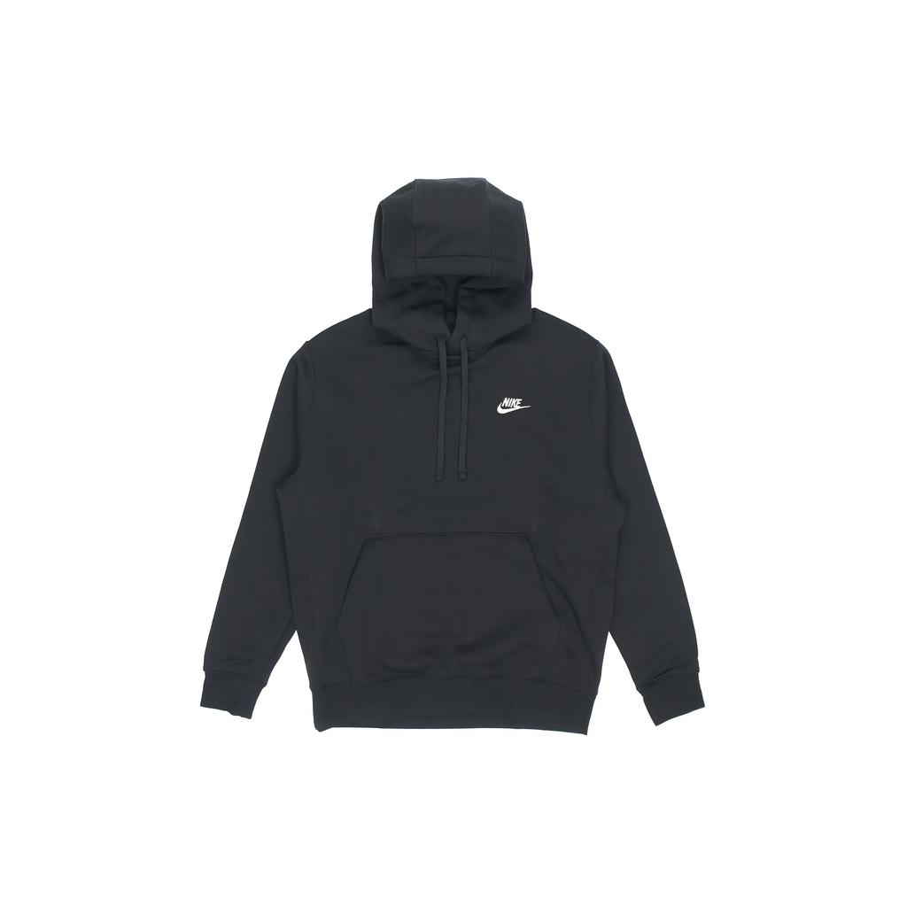 Nike Sportswear Club Fleece Brushed Thermal Pullover Fleece Lined Hooded Sportswear Sweatshirt Winter Men's Black BV2655-010
