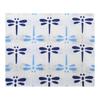 Miyamoto Towel Komon Tenugui Hand Towel, Blue Dragonfly, 33x90cm, 100% Cotton, Made in Japan