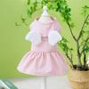Adorable Dog Wings Skirt Comfortable Puppy Princess Dress Cat Traction Skirt  Pet Show