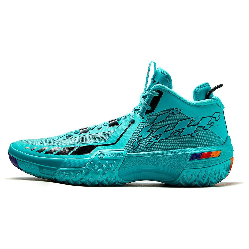 New LiNing Shudder GREENMAGIC Mid Top Basketball Shoes Men's Ice Celadon Green ABFT035-6