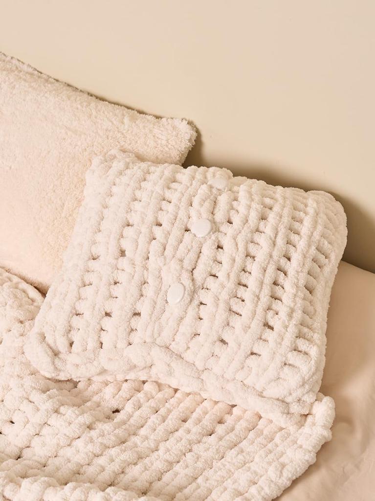 Chunky Knit Cushion Cover PSGG255819OWHTF [Sleep]