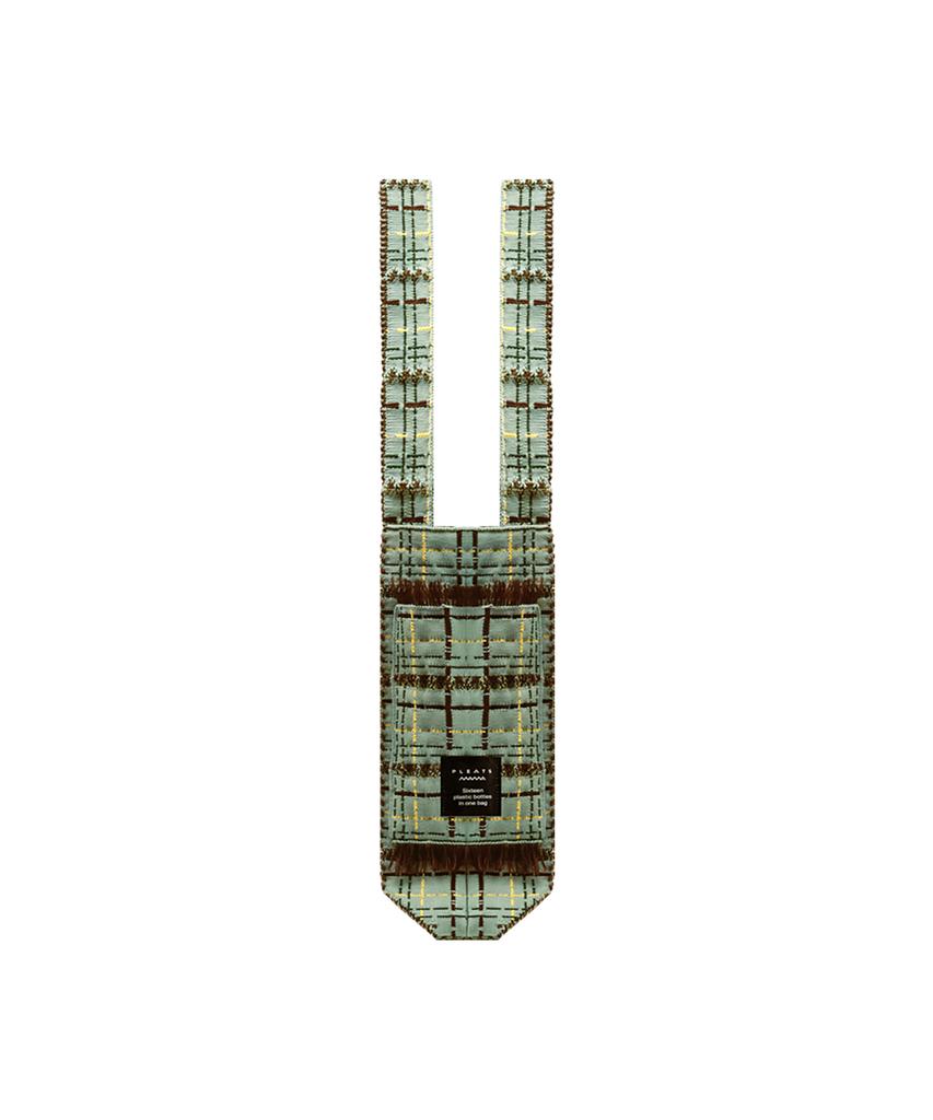 Pleatsmama Tweed Shopper Bag Pistachio