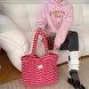 31 Plush Bags Women's Winter New Colored Polka Dot Handbags Student Class Schoolbag Tote Bag