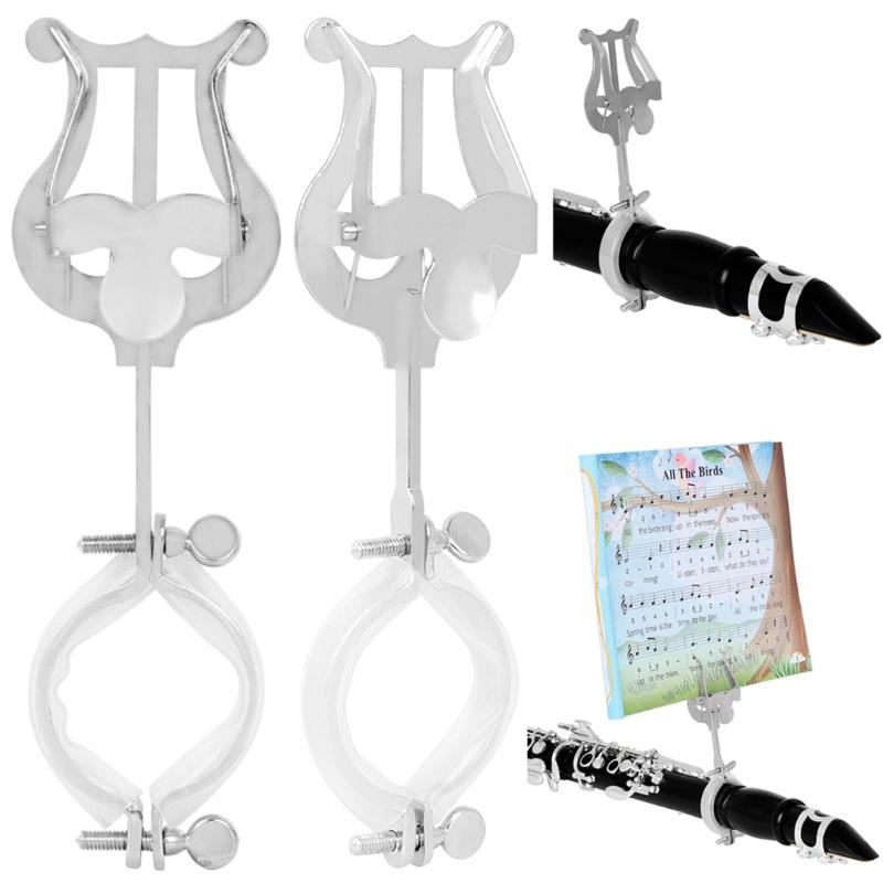 Clarinet Lyre Holder Music Clip Sheet Music Stand Suitable for Marchings Band Performances and Sheet Music Stability
