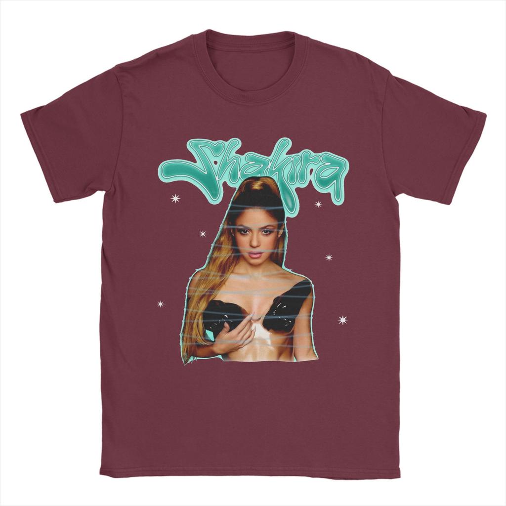 Singer Shakira T-Shirts Men Leisure Cotton Tees Crew Neck Short Sleeve T Shirt 6XL Tops