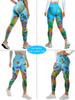 High-Waisted Women's Yoga Pants - Tummy Control, Printed Sportswear for Outdoor Fitness