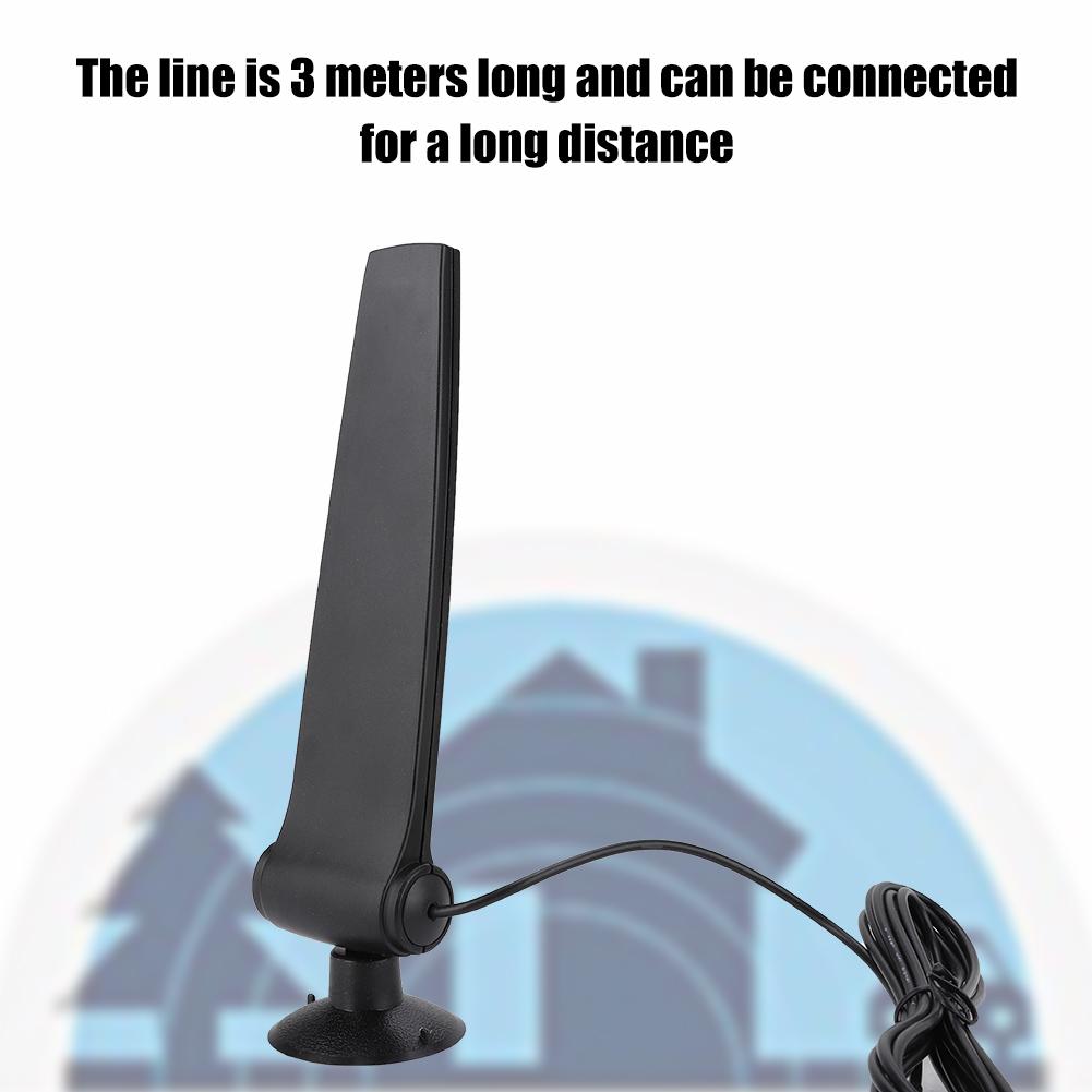 1ks Čierna ABS Anténa s vysokým ziskom 2.4G Wifi 9DB Všesmerové antény