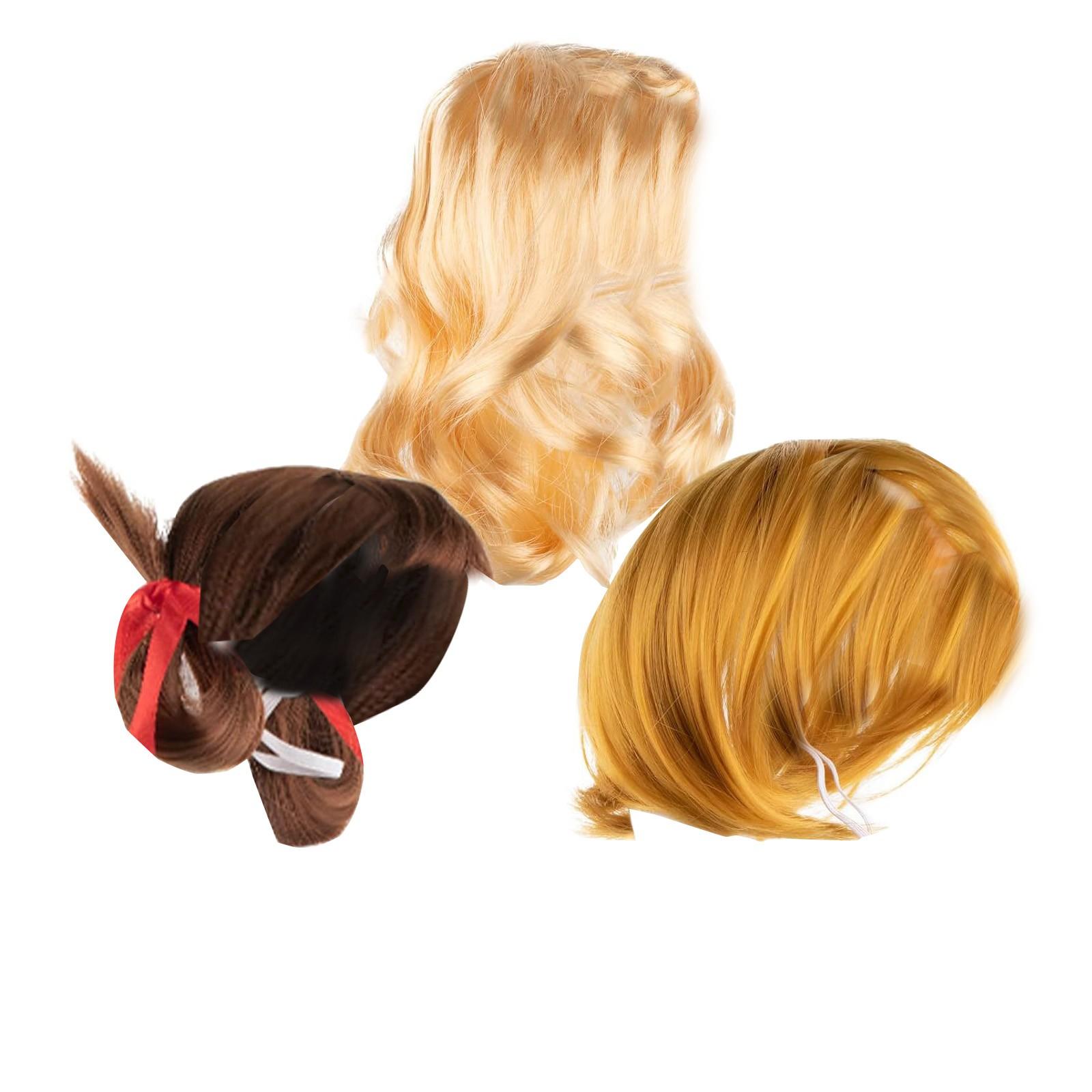 

3 шт. Комплект париков «Американские животные», полностью ручной работы, милый декоративный парик-шляпа, головной убор One Size