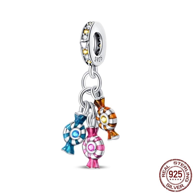 100% Real Copper French Fries Donuts Pendant Fit Original Pan Bracelet For Women Birthday Fine Jewelry Gift