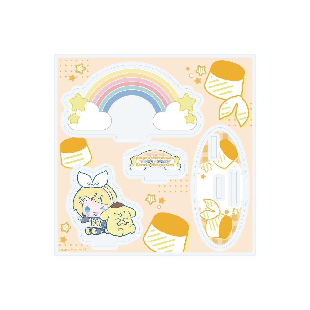 Персонажи Piapro x Персонажи Sanrio 02 Кагамине Рин x Помпомпурин [Коллаборационная иллюстрация] Акриловая подставка