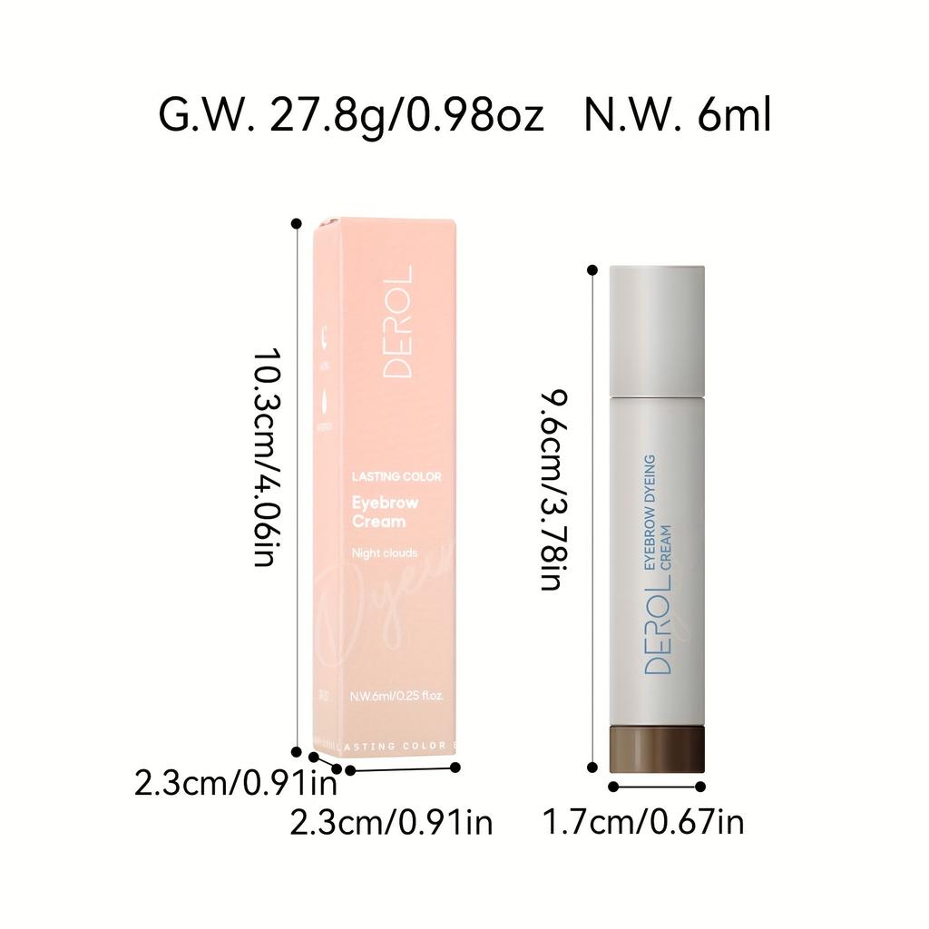 Crema per sopracciglia ad asciugatura rapida Sopracciglio selvaggio perfetto naturale Non facile da sbavare Crema per sopracciglia waterproof
