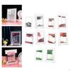 Picture Flowing with Stand Glass for Home Decor Bookshelves Ornament Relaxing