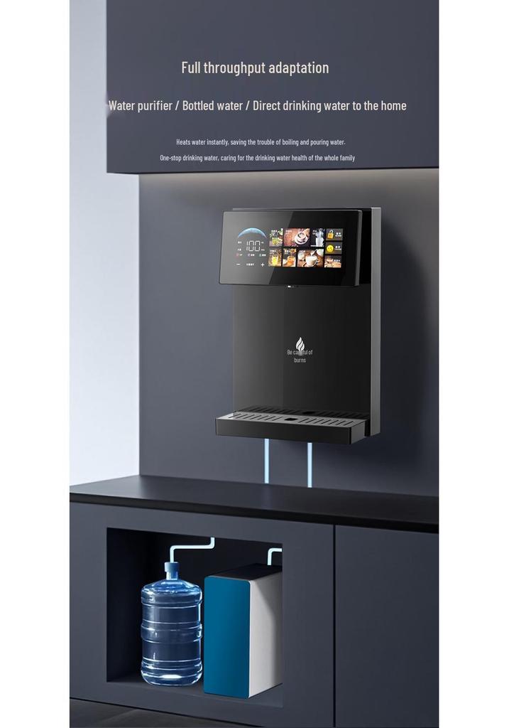 Smart Wall-Mount Instant Heating Water Dispenser with Temperature Control for Home or Office