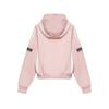 Womens Vintage Letter Print Hoodie Color Block Slim Fit Short Sweatshirt Streetwear
