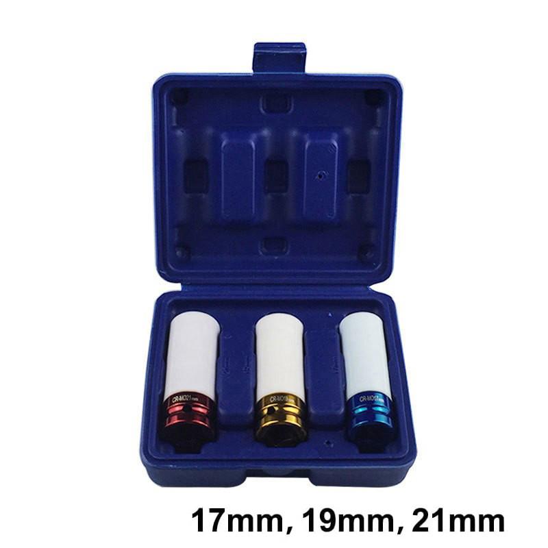 3/5set Drive Wheel Protector Impact Socket Impact Sleeve Set Durable Plastic Sleeves 15mm/17mm/19mm/21mm/22mm
