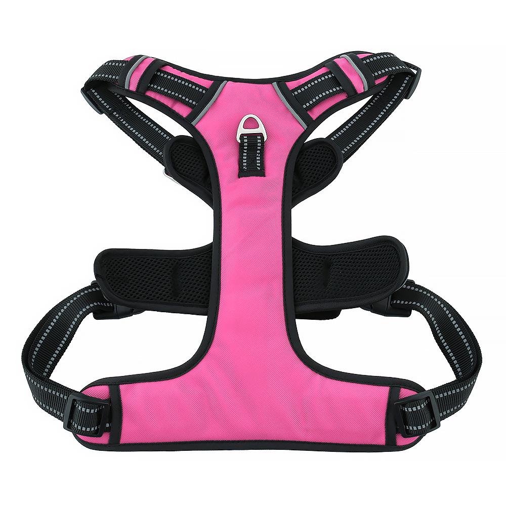 Explosion-Proof Reflective Dog Harness for Medium & Large Dogs - Breathable Oxford Cloth Vest with Leash