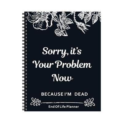 End of Life Planner Notebook A4 Size 73 Sheets Thick Paper Compact
