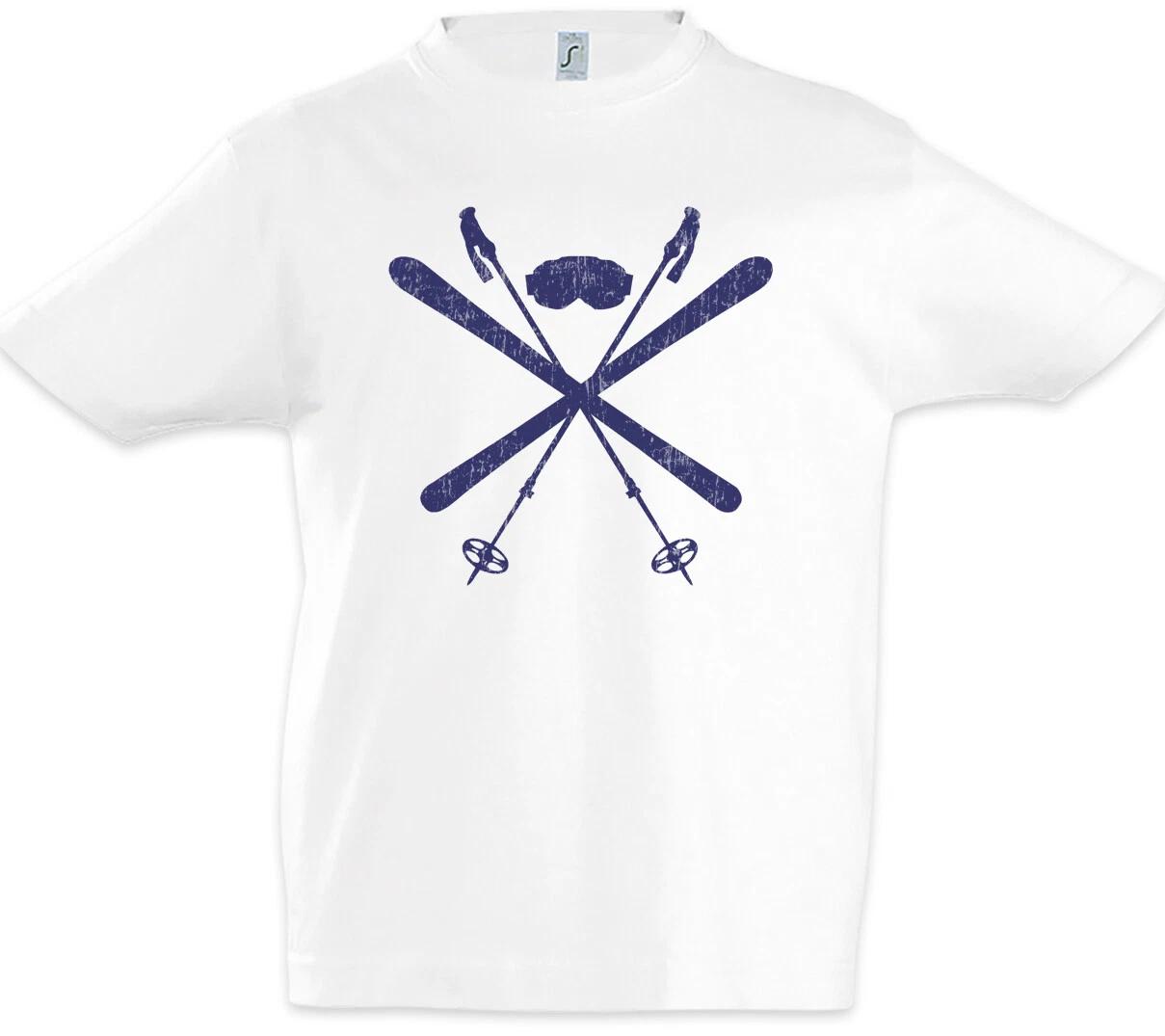 Ski Tools Kids Boys kids boys T-Shirt Passion Love Skis Downhill Slalom Winter Sports 160