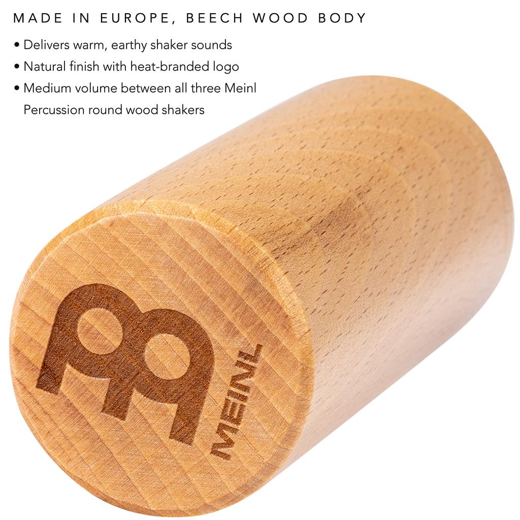 MEINL Percussion Wood Shaker, Beechwood, SH58 (Medium)