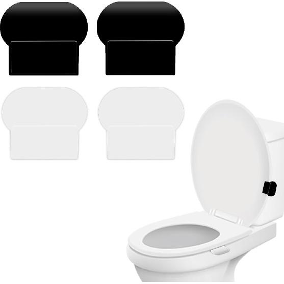 4 Pcs Toilet Lid Lifter Self Adhesive Toilet Cover Lifter Avoid Touching Toilet Tabs to Lift Seat Toilet Seat Lifter Handle for Office, Home