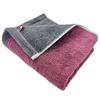 DAILY PRAIRIE Imabari Large Bath Reversible 70x130cm Towel, Cotton, (Charcoal/Dusty Pink)