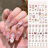 Fashion Rabbit Pattern Nail Sticker 3D Nail Art Decal Gel Polish Sticker Nail Art Decor Kalkomanie