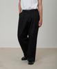 PINBLACK (Men) Classic Cotton Double-Pleat Chino Pants Black