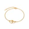 Minimalist Women's Interlocking Heart Bracelet & Anklet