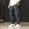 Pants Men's Summer Thin Overalls Sports Ice Silk Men's Pants Straight Loose Large Size Nine-Point Pants Men's Leggings
