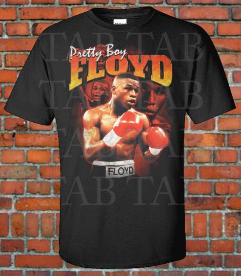 Floyd Mayweather Vintage Shirt Stijl Rapper Bokskampioen T-shirt Throwback Unisex T-shirt