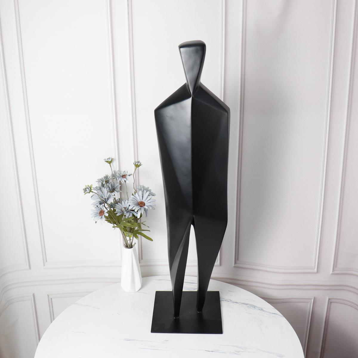 Modern Abstract Metal Sculpture for Hotel Lobby and Entryway Decor