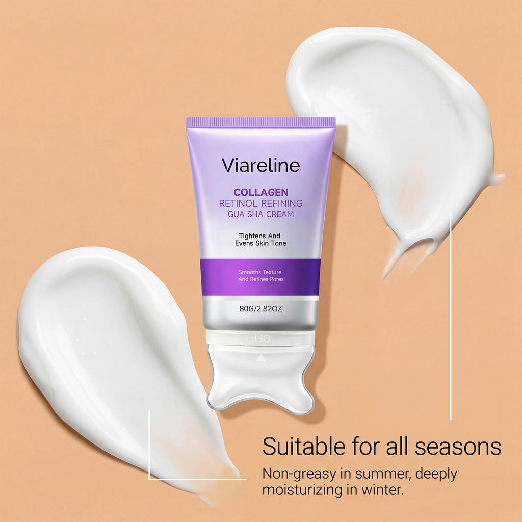 VIARELINE Retinol Firming Cream, Lifting & Nourishing, Hydrating Moisturizer, Reduces Fine Lines, Facial Contouring, Daily Skincare