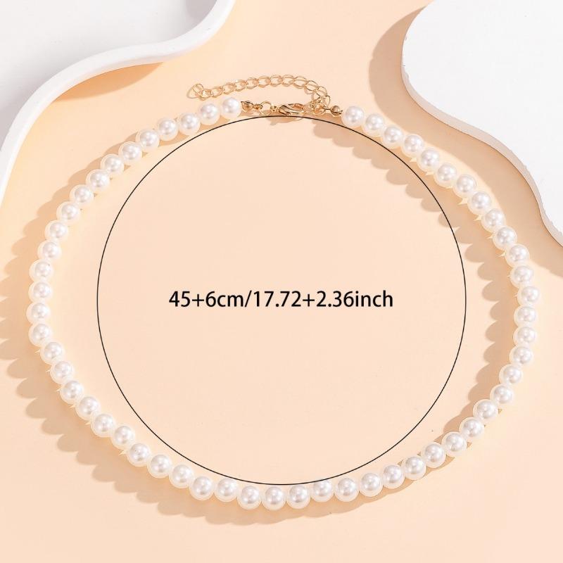 Vintage Imitation Pearl Ins Style Minimalist Niche Light Luxury Clavicle Necklace